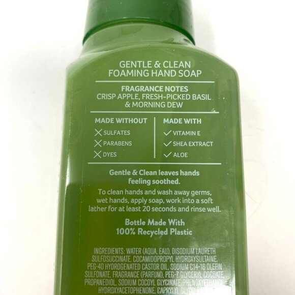 Bath & Body Works Basil Leaf And Apple Gentle Clean Foaming Hand Soap Set Of 2 - Picture 5 of 6